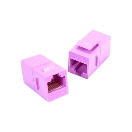 Unc Group Cat6 Rj45 Keystone In-Line Coupler, Pur C6-CPLR-PUR